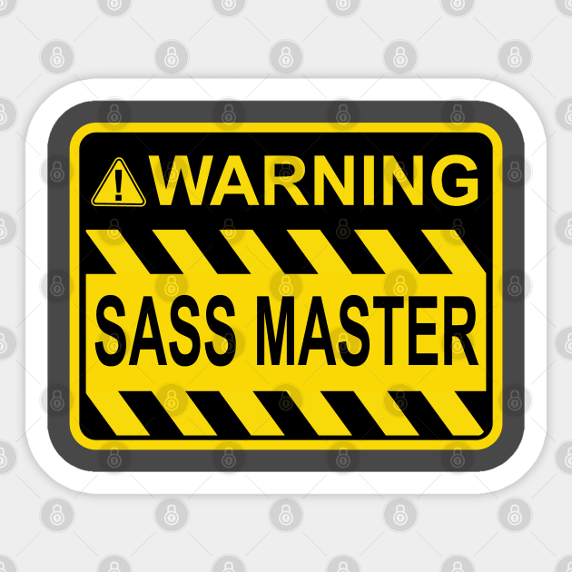 Sass Master Sticker by Raging Sockmonkey